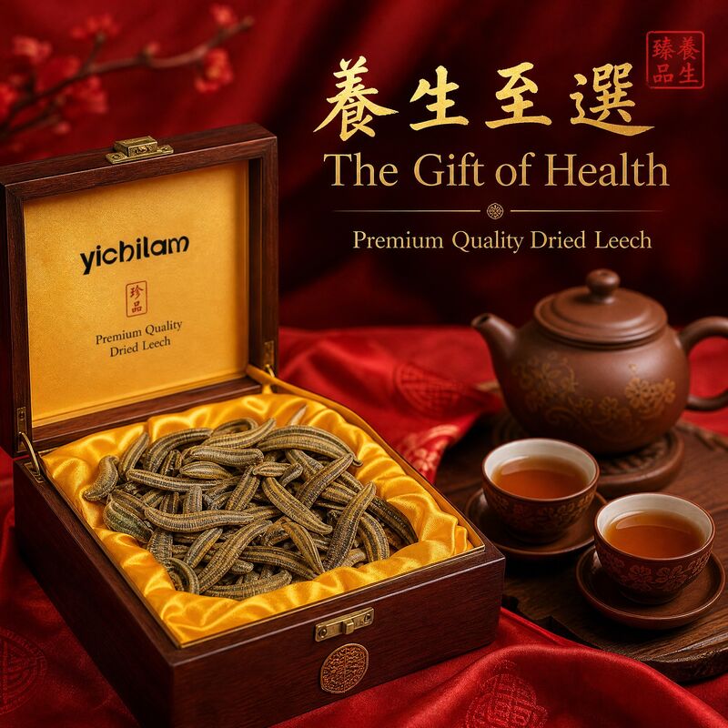Hirudo nipponia Premium Dried Leech Gift Box 1500 ATU/g | 0.3g × 15 Bottles | Shuizhi TCM Raw Material