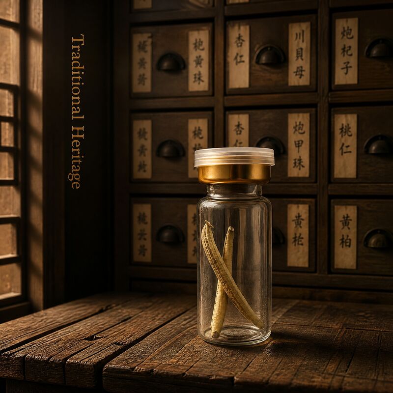 Premium Hirudo nipponia Dried Leech 1500 ATU/g | 0.3g Bottle | Shuizhi TCM Raw Material