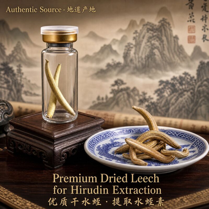Premium Hirudo nipponia Dried Leech 1500 ATU/g | 0.3g Bottle | Shuizhi TCM Raw Material