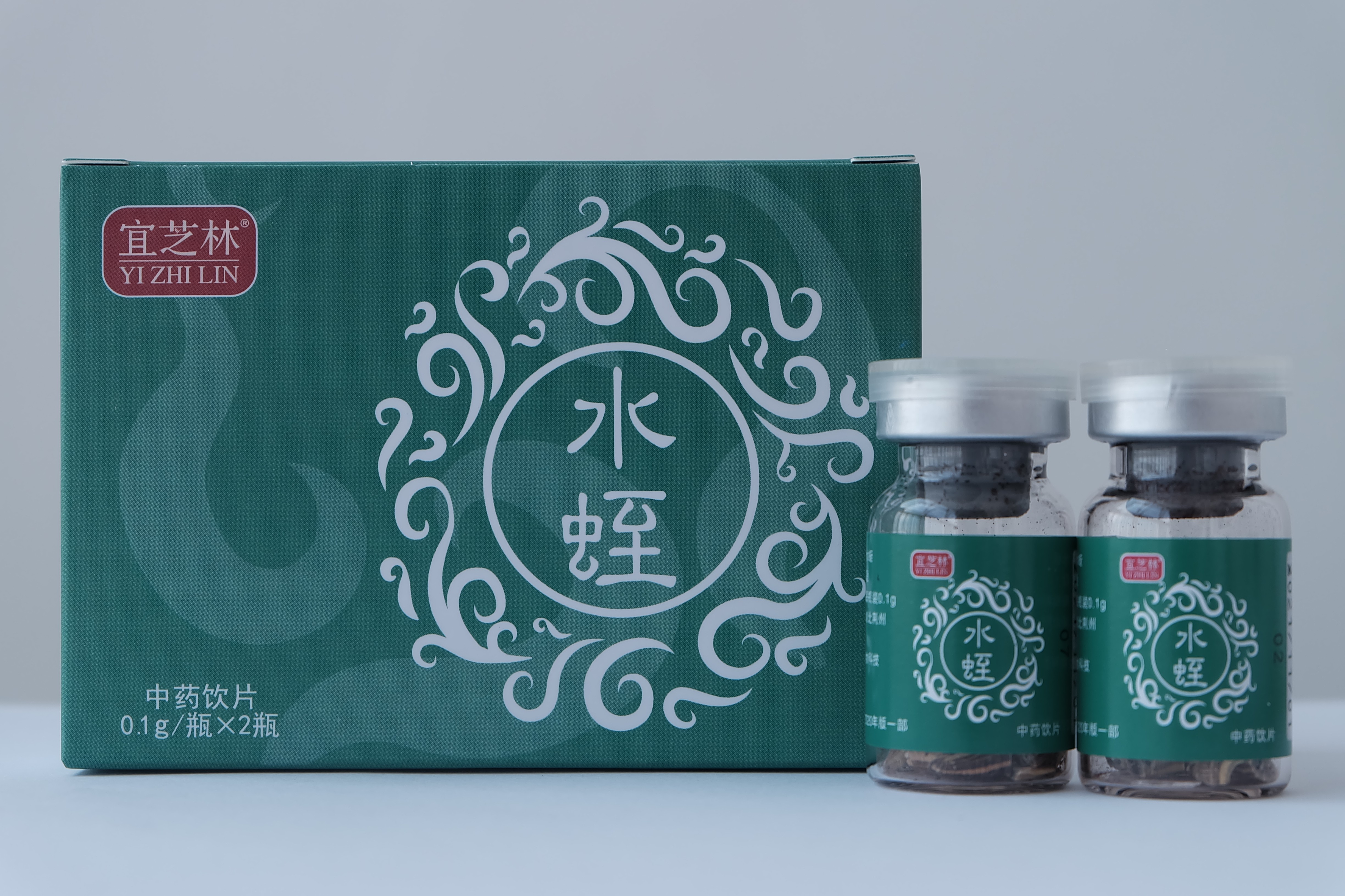 Hirudo nipponia Dried Medicinal Leech Decoction Pieces 0.1g/Bottle × 2 Bottles/Box | Shuizhi TCM Herbal Medicine