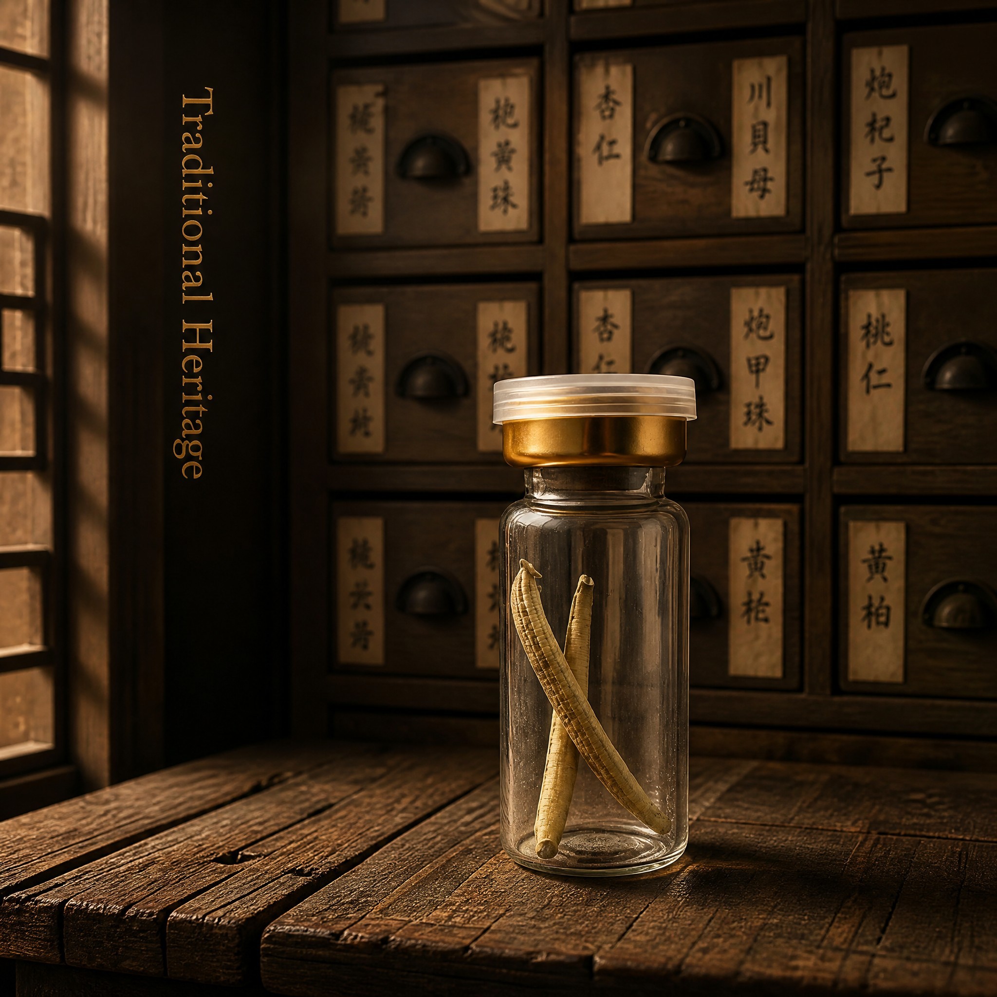 Premium Hirudo nipponia Dried Leech 1500 ATU/g | 0.3g Bottle | Shuizhi TCM Raw Material